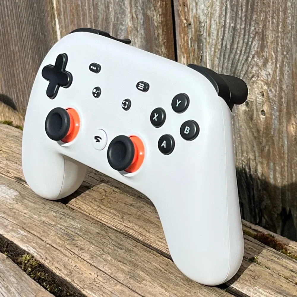 White Google Stadia Game Controller